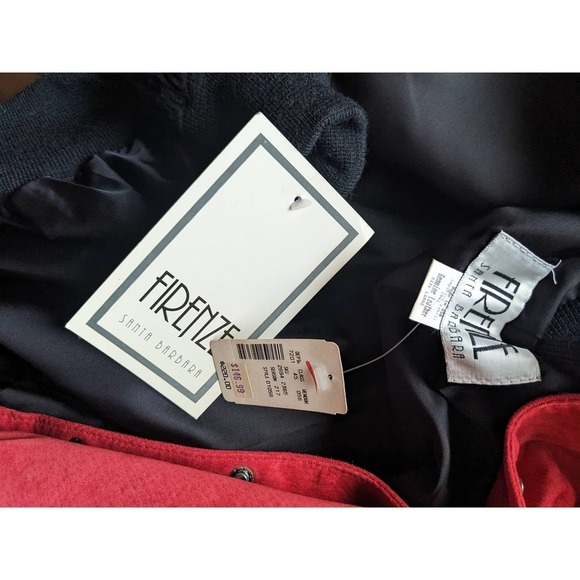 Vintage NWT Firenze Studded Suede Leather Jacket - Picture 9 of 10